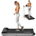 Walking Pad 2 in 1 Treadmill for Walking and Jogging, Under Desk Treadmill for Home Office with Remote Control, 2.5HP Portable Walking Treadmill, Desk Treadmill in LED Display