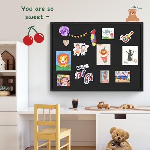 2 Pack Large Cork Bulletin Boards 23x17 with Frame for Wall K754