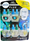 Febreze 5 Pack refill plugin oil with Breeze & Fresh scented oil