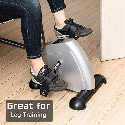 Under Desk Pedal Exerciser with LCD Display for Home Office X3222