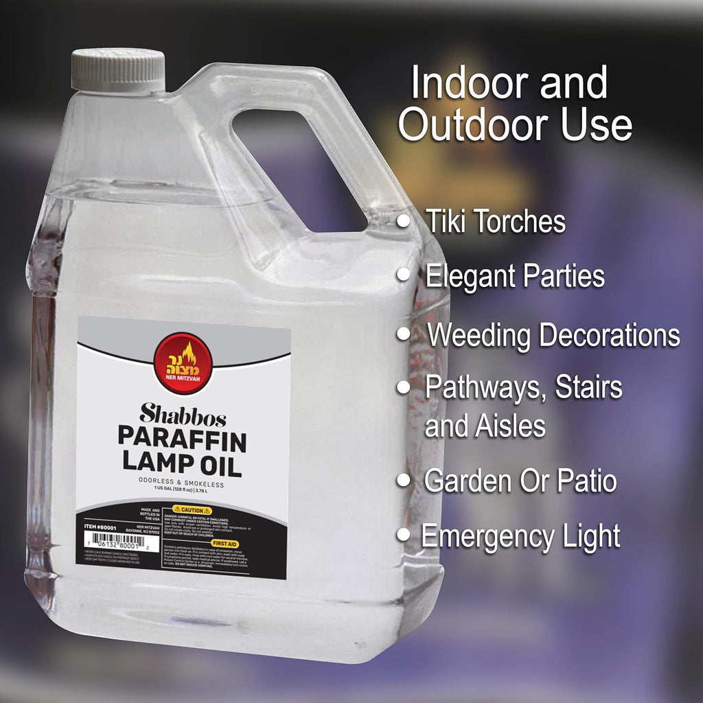 1 Gallon Paraffin Lamp Oil - Smokeless, Odorless, Clean Burning Z5135