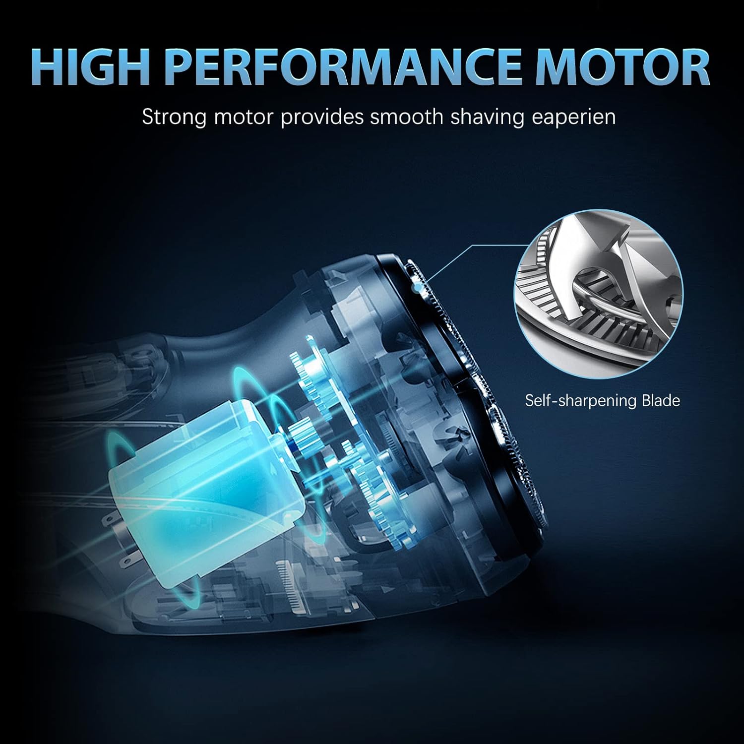 Electric Razor for Men, Body Hair Trimmer, Beard Trimmer with USB Rechargeable R14037