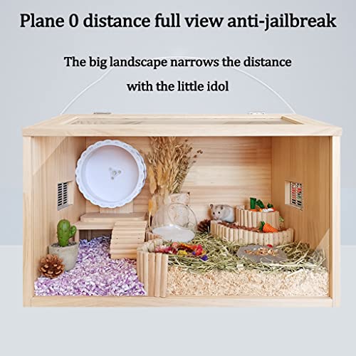 Wooden Hamster Cage, Reptile Terrarium, Small Animal Habitat C564