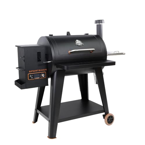 Wood Pellet Grill, 820 Square Inches, Black R39674