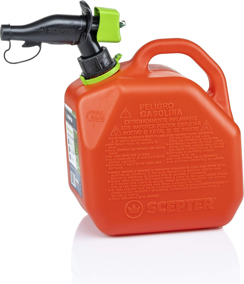 SmartControl Gas Can, 2 Gallon, Red E584