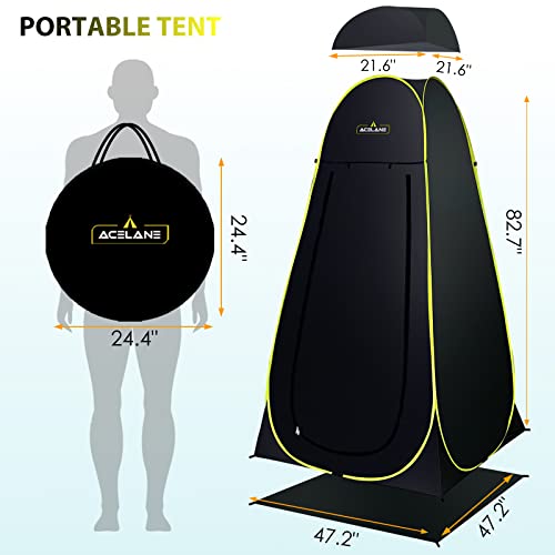 Pop Up Privacy Tent Camping Shower Changing Room Rain Shelter Foldable with Carry Bag N314