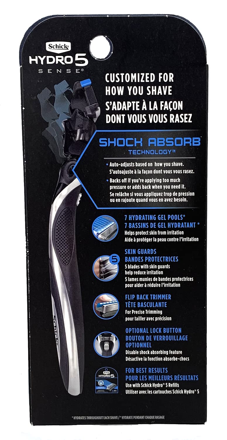 Men's Razor with Hydrating Refill, 1 Handle + 1 Cartridge W611017