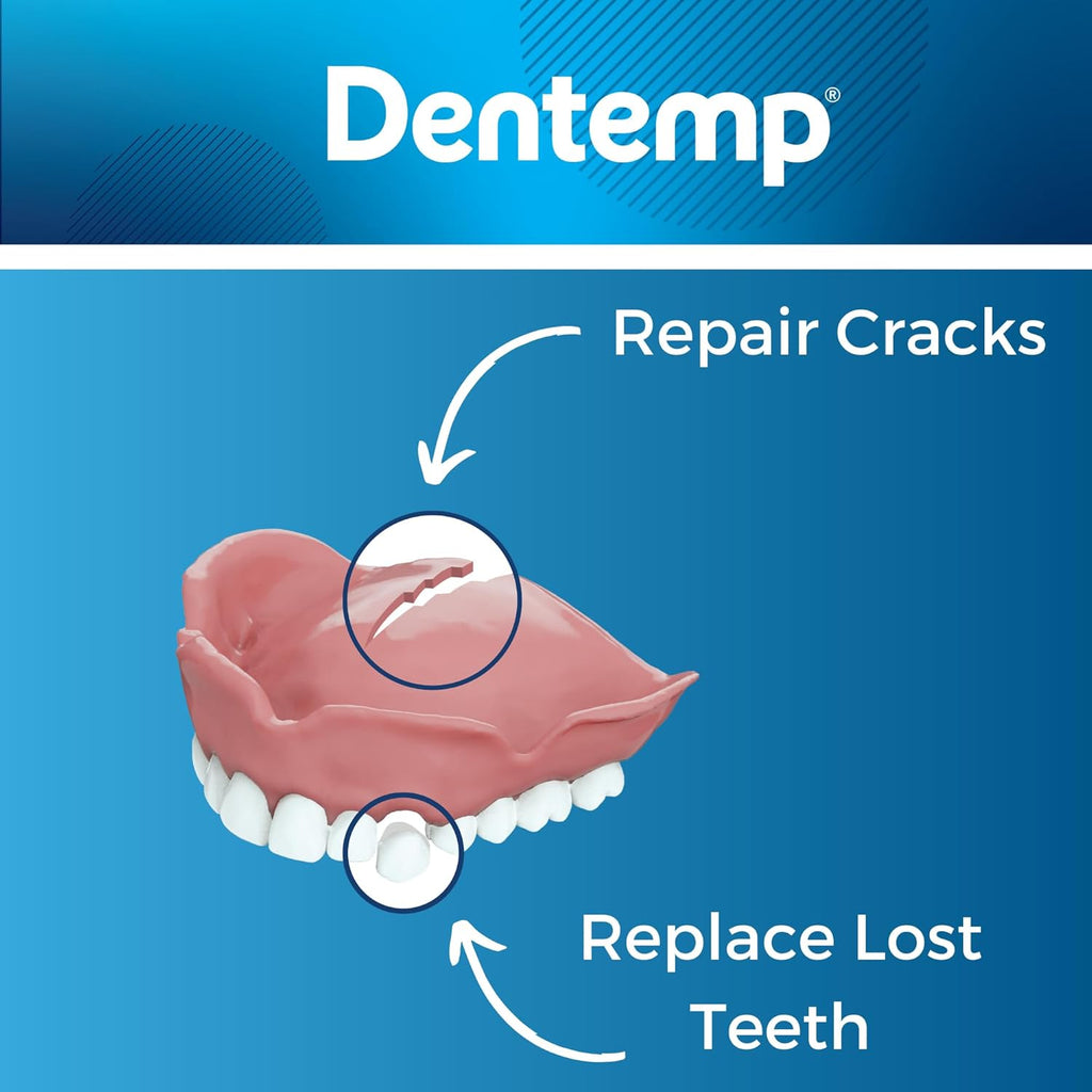 Denture Repair Kit for Broken Dentures, Cracks & Loose Teeth D7749