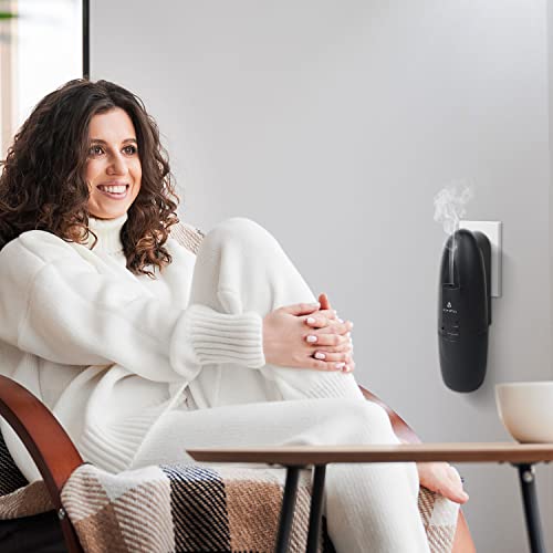 Portable Plug-in Oil Diffuser for Essential Oils, 2 Pack, 500 Sq Ft Coverage, Home and Office O7728