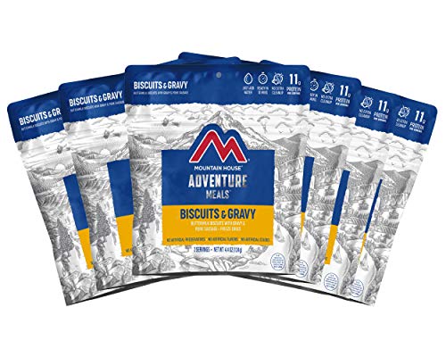 Freeze Dried Biscuits & Gravy Backpacking Food, 4-Pack I251