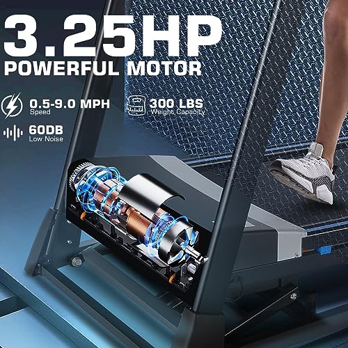 Folding Treadmill with 15% Auto Incline and Bluetooth Speaker I3021