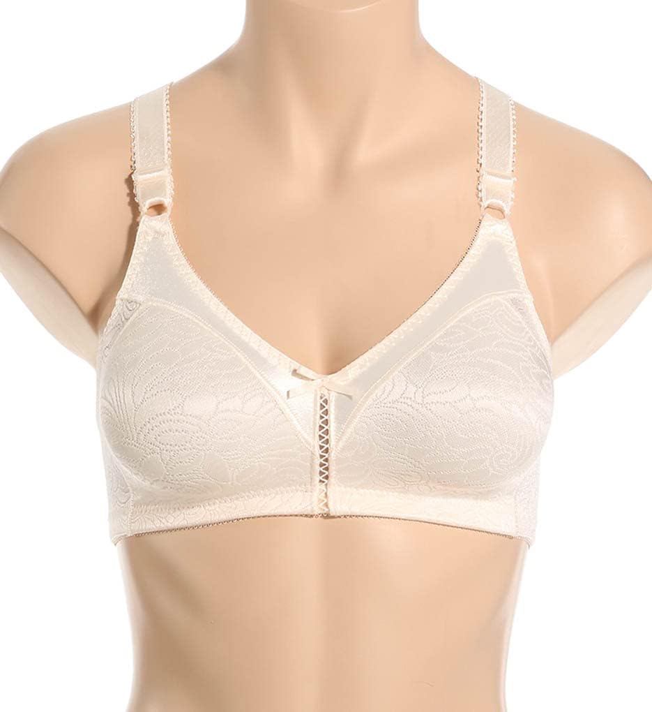 Women's Double Support Wire-Free Bra, White, 38D F300984