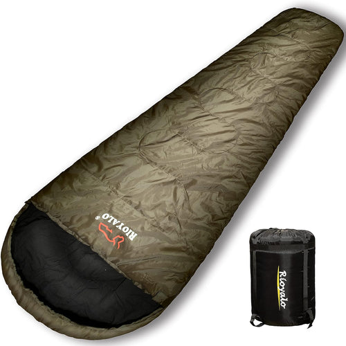0°F 0 Degree Winter Sleeping Bags for Adults Cold Weather | GRAND-TETON Big and Tall Mummy Sleeping Bag w Compression Sack for Camping Hiking Backpacking | XL 90.6 in | Up to 6 ft 10 in