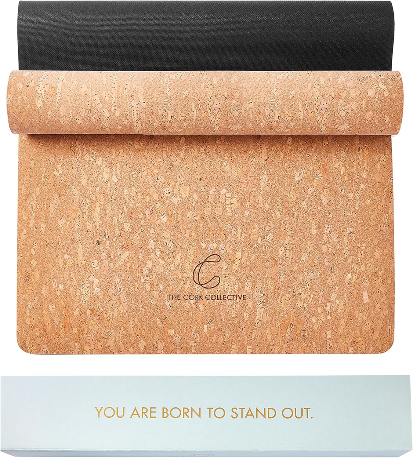 Non Slip, Non Toxic, Premium Thick Cork Yoga Mat with Eco-Friendly, Organic, Vegan Cork, Sustainable Material, Hot Yoga Mat, Chemical Free 4MM 72” x 26” TheCorkCollective(Plain)