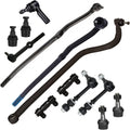 PartsW - 13 Piece Kit for DODGE RAM 3500 / RAM 2500, Tie Rod End, Drag Link, Inner & Outer Tie Rod Ends, Lower & Upper Ball Joints, Adjusting Sleeves, Track Bar Sway Bar Links Front