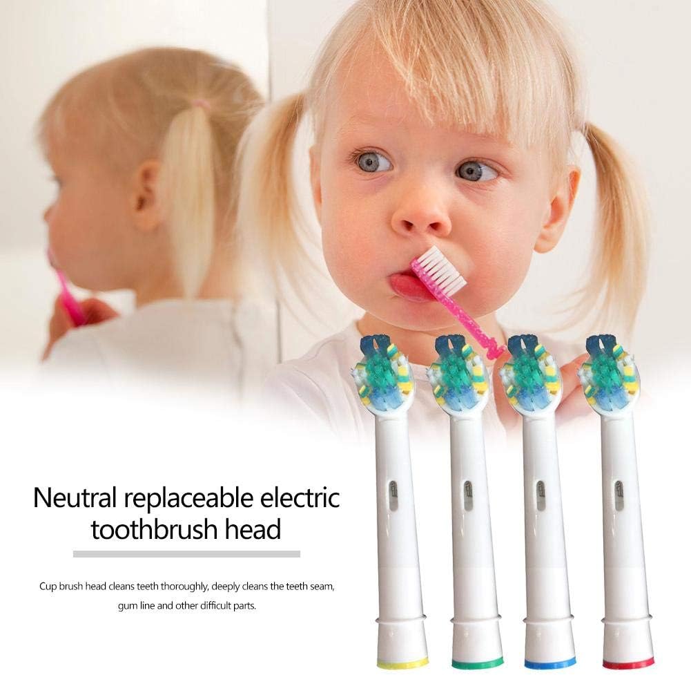 Replacement Brush Heads for Electric Toothbrush, Floss Action, Pack of 4 F200530