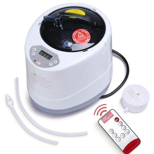 3 Liters Sauna Steamer, Steam Generator for Sauna, FCC Certified 3L & 1200W Steam Generator with Remote Control, 1-9 Gears of Temperature Control