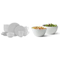 Fitz and Floyd Beaded 16 Piece Dinnerware Set, Service for 4