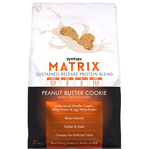 Syntrax - Matrix 5.0 - Simply Vanilla - 5lb Bag - High Protein 23g - Low Fat - Low Carb - Low Sugar