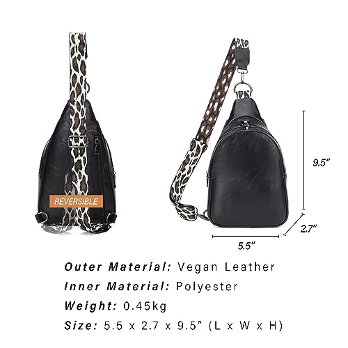 Women's PU Leather Crossbody Sling Bag with Credit Card Slots U962827