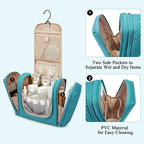 Large Toiletry Bag for Men with Hanging Hook, Water-Resistant Shaving Bag J356