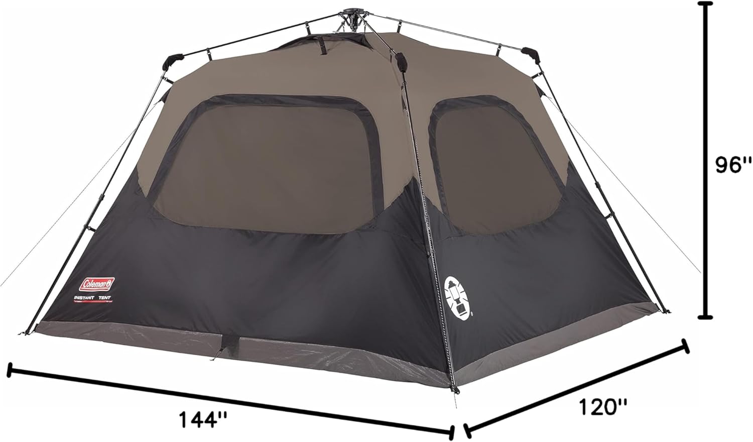 Outdoor Screen Canopy Tent with Instant Setup, 6 Person Cabin Tent T344457