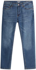 IZOD Men's Straight Leg Jeans - Comfortable Stretch Casual Pull On Denim Jeans for Men - Lightweight Men's Fashion Pants