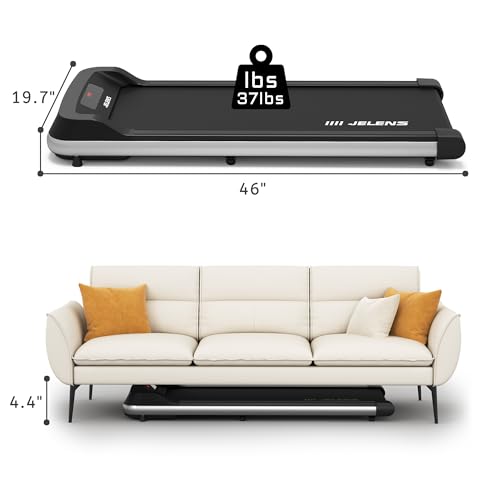 Walking Pad 2 in 1 Treadmill for Walking and Jogging, Under Desk with Remote Control W479
