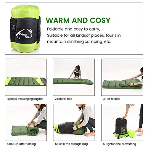 Wearable Sleeping Bag for Adults Compact Lightweight Cold Weather Camping Backpacking I6254