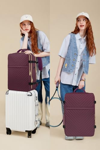 Waterproof Carry On Travel Backpack for Women, Fits 17 Inch Laptop V834
