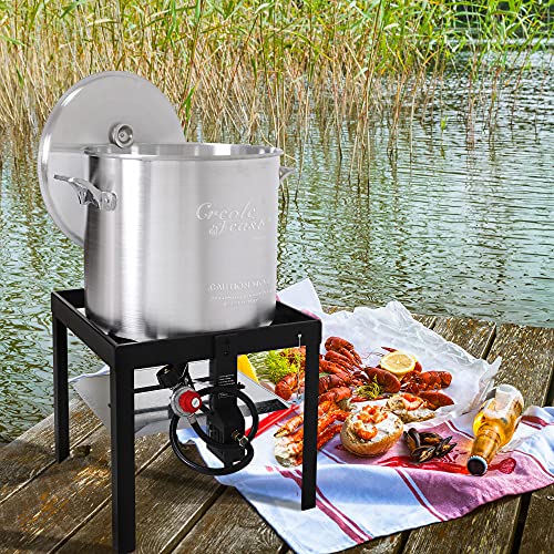 Seafood Boiling Kit with Strainer, Aluminum Propane Gas Boiler H92024