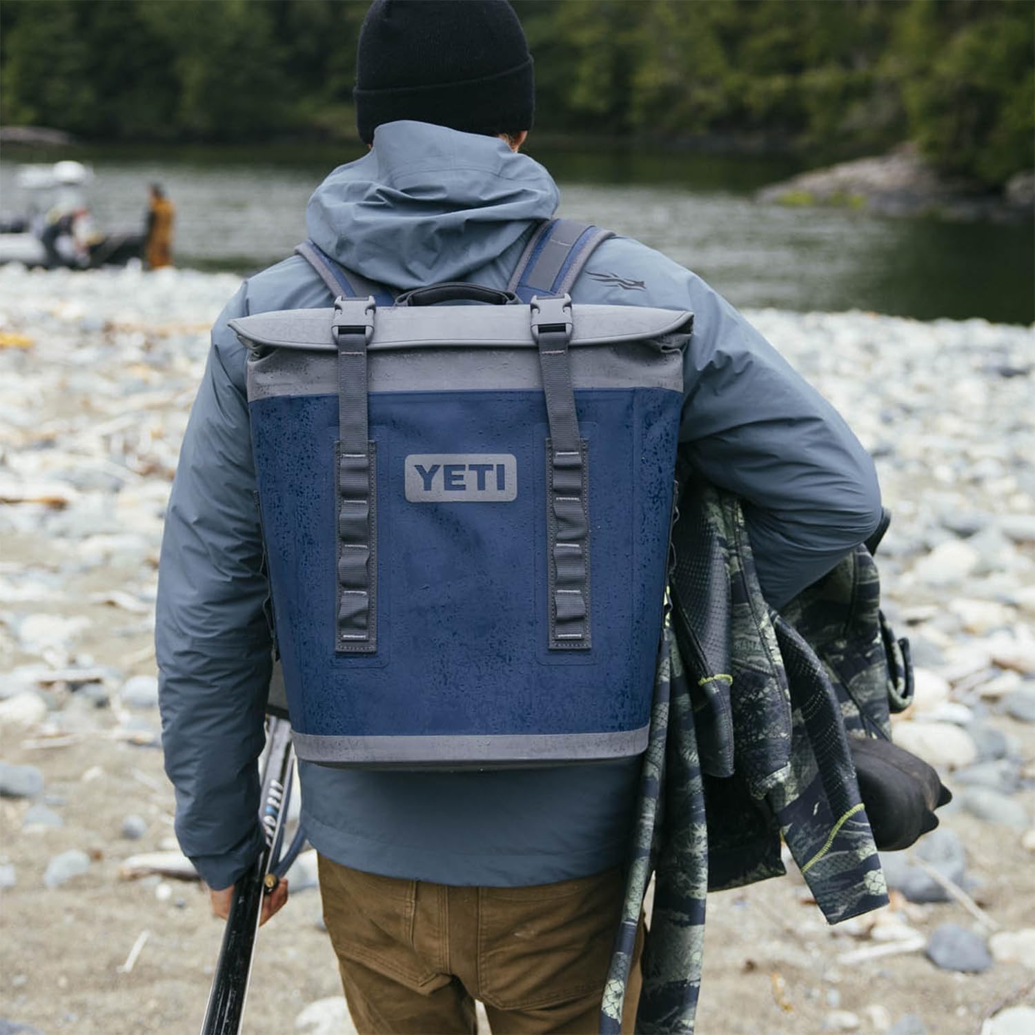 Soft Cooler Backpack with Sidekick 3L, Navy H342