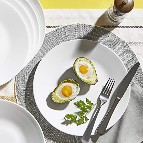 18-Piece Dinnerware Set, Service for 6, Triple Layer Chip Resistant Glass Plates & Bowls W79643