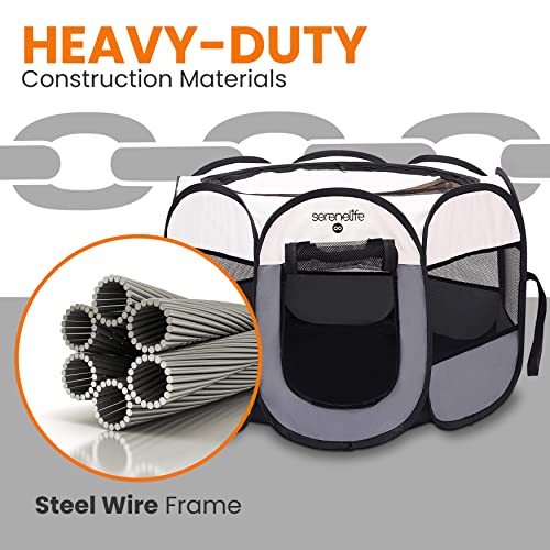 Foldable Portable Pet Tent Playpen for Dog & Cat with Mesh, Indoor Outdoor Travel X590