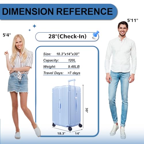 Luggage Sets 2 Piece Hardside Spinner Suitcase with TSA Lock, 20+28 Inch Z91926