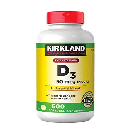 Vitamin D3 50 mcg, 600 Softgels J5266