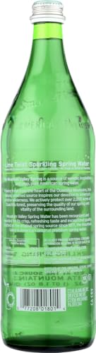 Sparkling Water in Glass Bottle, 1 Liter (Pack of 12) P861