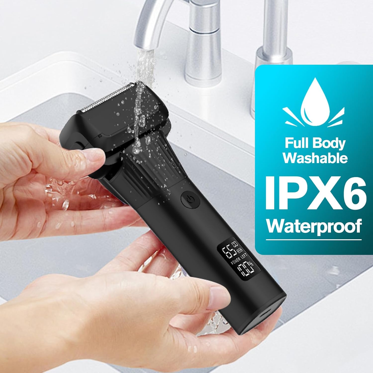 Electric Razor for Men, 5-Blade Cordless Rechargeable Foil Shaver D8937