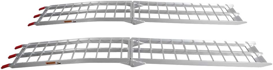 Aluminum Folding Loading Ramps for Lawnmower ATV UTV Truck Motorcycle Y5815
