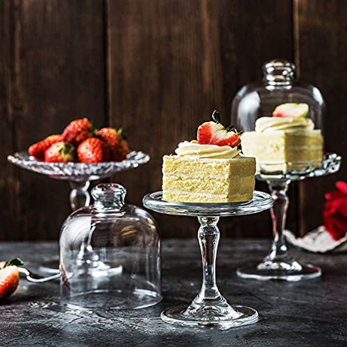 Mini Cake Stand with Dome Cover for Dessert Display C88059
