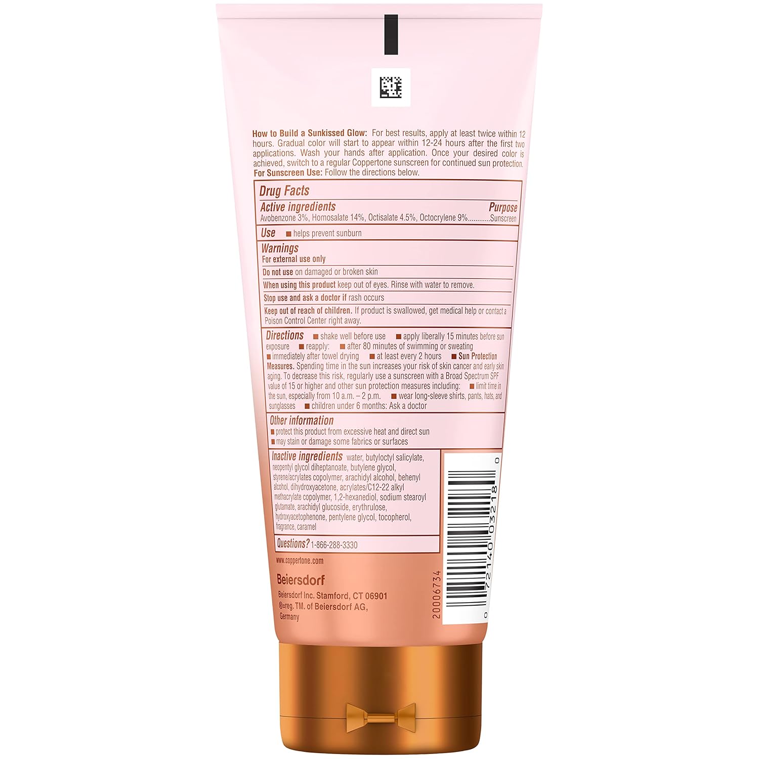 Gradual Self Tanner Sunscreen Lotion SPF 30, 5 Fl Oz V413231