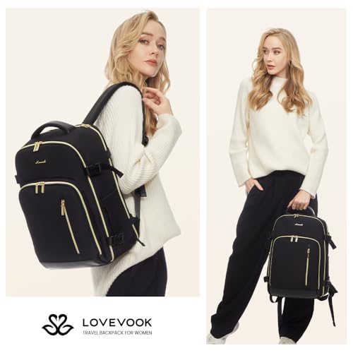 Travel Backpack with 3 Packing Cubes, Waterproof Carry-On Bag Y9727