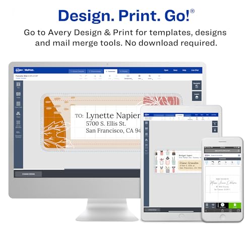 Waterproof Printable Shipping Labels, 2" x 4", White, 100 Count E78273