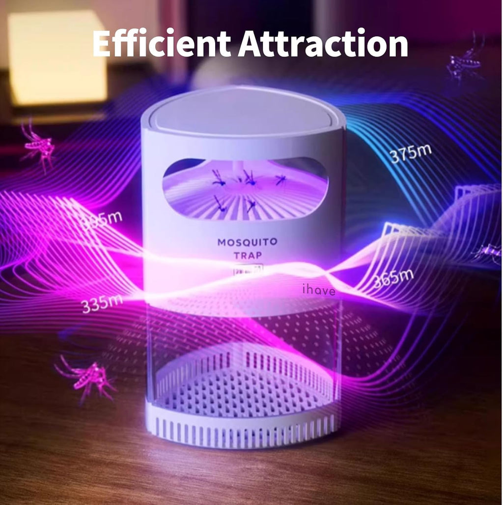Fly Trap Indoor - Bug Zapper with Light and Suction for Mosquitoes, Gnats, Moths, Fruit Flies B125383