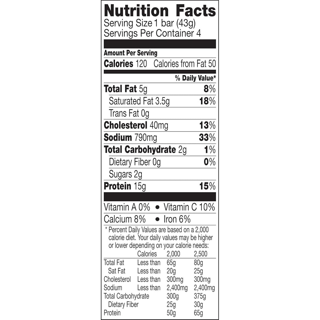 Venison Sea Salt & Pepper Bars, 4ct Box W183