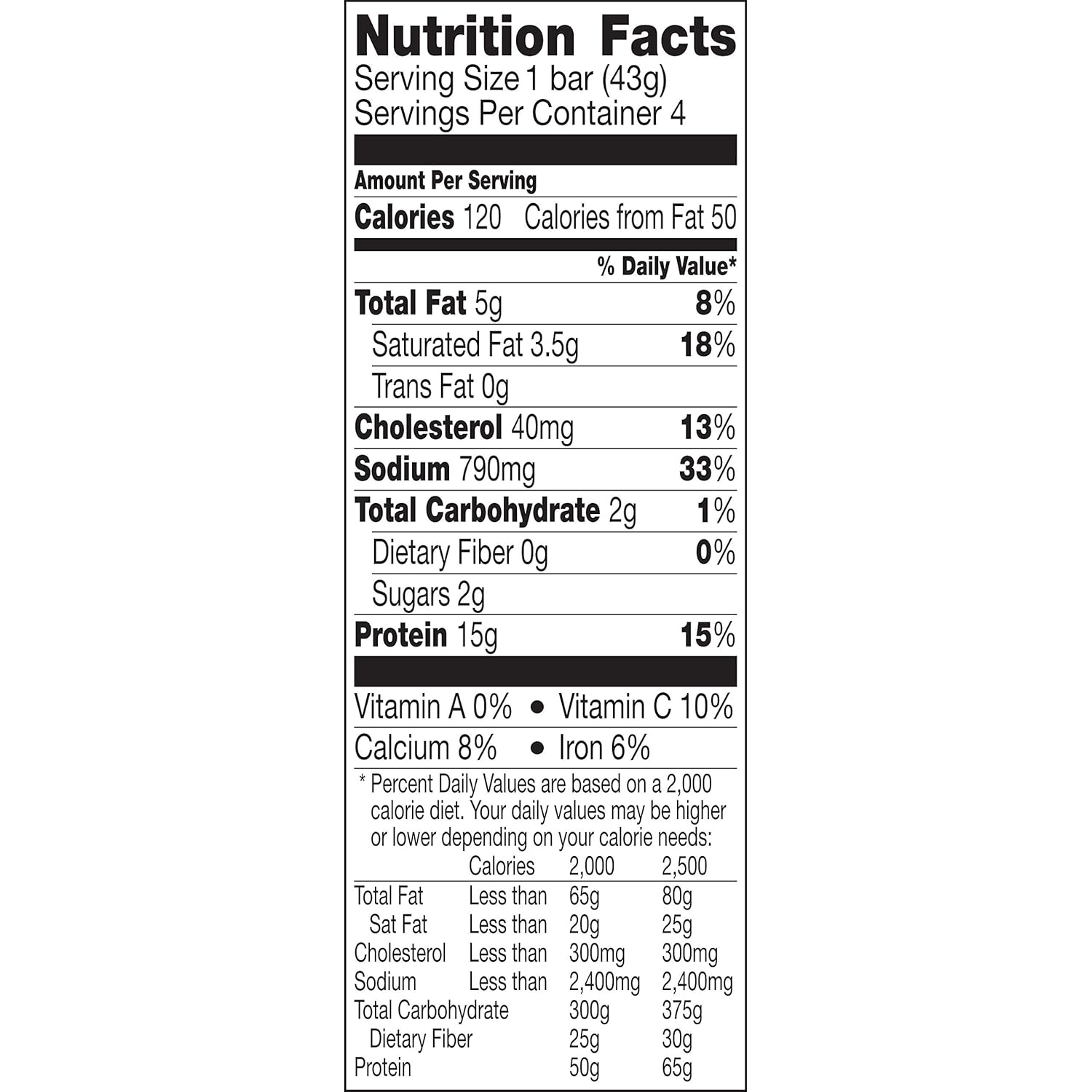 Venison Sea Salt & Pepper Bars, 4ct Box W183