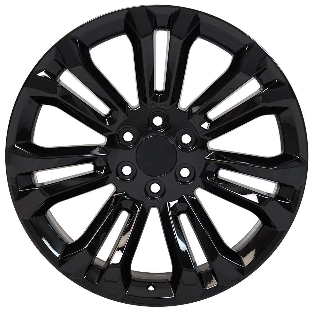 22 inch Rims Gloss Black 22x9 for Silverado Sierra Tahoe Suburban Yukon Escalade A53473