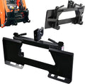 Front Loader Tractor Quick Hitch Adapter Cat 1 Conversion, Modified 3-Point Attachment for Category 1, Adapter to Convert Skid Steer Attachment Plate to 3 Point Quick Hitch
