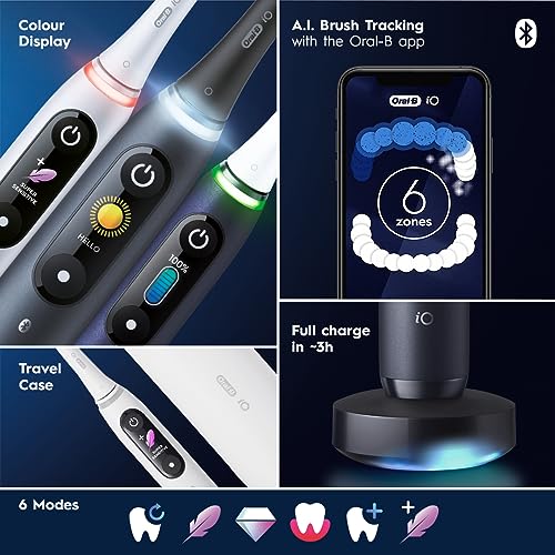 Rechargeable Electric Toothbrush with Pressure Sensor and 6 Cleaning Settings S215