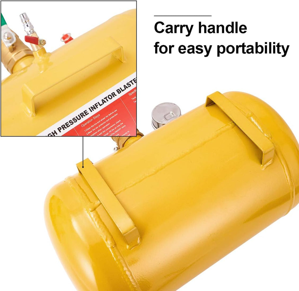 5 Gallon Air Tire Bead Seater Blaster Tool 145psi H31905